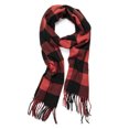 thumbnail image 2 of LELINTA Men Women Plaid Scarves Winter Plaid Scarf Tassel Edge Soft Warm Scarf, 2 of 5