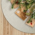 thumbnail image 2 of White Tweed Christmas Tree Skirt, 56", by My Texas House, 2 of 6