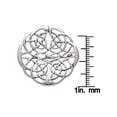 thumbnail image 2 of Jewelry Trends Sterling Silver Elegant Celtic Knotwork Brooch Pin, 2 of 3