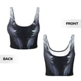 thumbnail image 6 of Uemuo Elegant Feathered Floral Wings Pattern Women's Sports Bra - High Impact Support, Breathable, and Comfortable Athletic Bra for Running, Yoga, and Workouts, 6 of 9