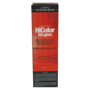 Loreal Excellence Hicolor Hilights Red 1.2 Ounce (35ml) (Pack of 3)