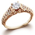 thumbnail image 1 of 1/2ct Vintage Diamond Engagement Ring 14K Rose Gold, 1 of 2