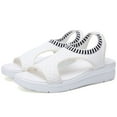 thumbnail image 5 of Zpanxa Womens Sandals New Fish Mouth Sandals Women's Large Size Flying Wedge Wedge Sports Women's Sandals Thick Sole Casual Sandals Wedge Sandals for Women White 42, 5 of 8