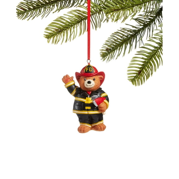 Holiday Lane All About You Firefighter Bear Ornaments