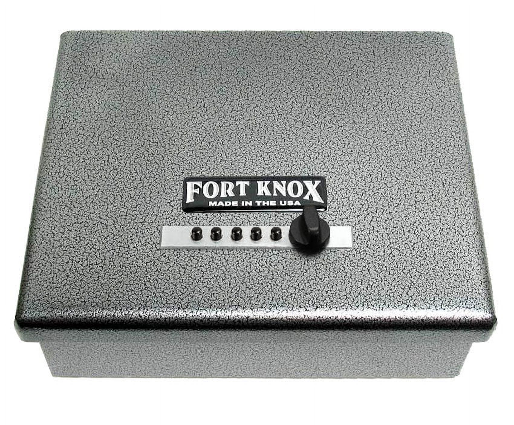 Fort Knox PB1 Original Heavy Duty Handgun Safe Pistol Box with 13.5 Inch Dean Safe Pistol Sock Made in USA
