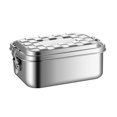 thumbnail image 2 of Miangastore Stainless Steel Lunch Box Portable Food Container Sealed Cover Silver 1Pack, 2 of 9