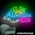 thumbnail image 5 of Handmadetneonsign Let The Adventure Begin Neon Sign, Traveling Mode Led Light, Airplane Wall Art Decor 69203, 5 of 5