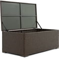 thumbnail image 4 of Serta Table Basse de Rangement en Osier pour Patio Laguna Marron, 4 of 8