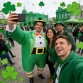 thumbnail image 7 of Inflatable Leprechaun Costume - St. Patrick’s Day Outfit For Parades & Festive Parties,Height 4'11"-6'3",Men, 7 of 7