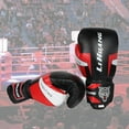 thumbnail image 4 of Gants d'Entraînement de Boxe pour Hommes et Femmes, Sparring, Kickboxing, GYM, Gants de Boxe Pondérés, Jeunesse, Punching, 12 Oz, Noir, 4 of 9