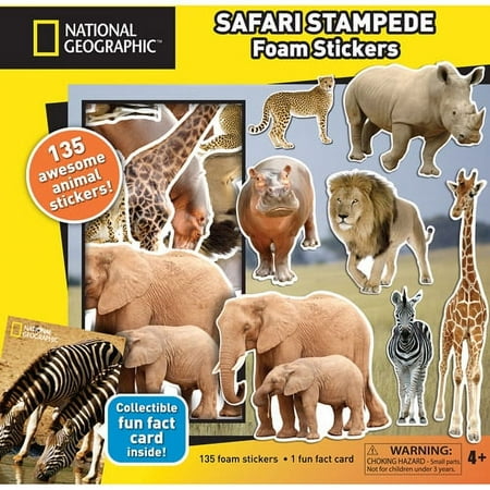 National Geographic Foam Stickers, Safari Adventure