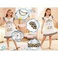 thumbnail image 6 of Girls Nightgowns 2-Pack Flutter Sleeve Pajama Dress Princess Unicorn Sleepwear for Toddler to Big Kids, 6 of 7