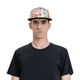 thumbnail image 3 of Goofa Colorful Donuts Printed Men's Baseball Cap,Straight Brim Hat,Golf Dad Hat,Versatile Style,Sun Protection Cap,Travel Hat, 3 of 9