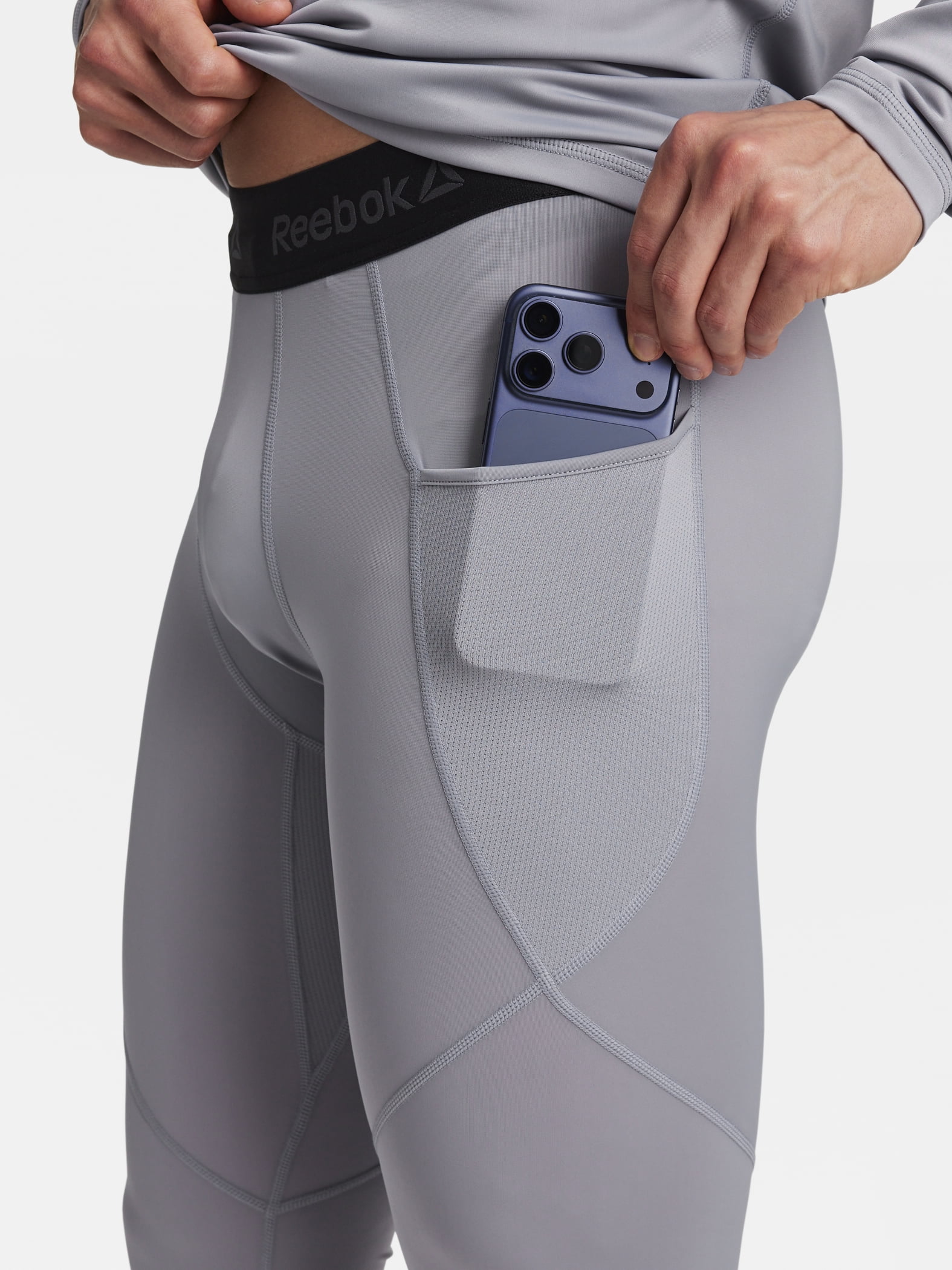 Reebok Men's and Big Men's Kinetic Compression Leggings, Sizes XS-5XL