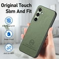 thumbnail image 6 of Dteck Case for Samsung Galaxy S23,Slim Premium Canvas Grain PU Leather,Soft TPU Bumper,Non-Slip Anti-Scratch Shock-Absorbent,Protective Phone Cover for Samsung Galaxy S23,Green, 6 of 8