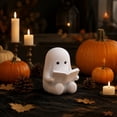 thumbnail image 4 of THOPBPRK Cute White Ghost Halloween Party Decoration, 3.15Inch Miniature Plastic Figurine for Desktop and Tabletop, Fun Home Accents for Seasonal Celebrations, 4 of 7