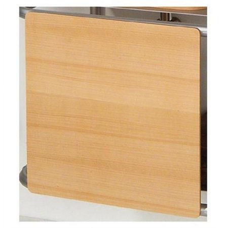 Whitehaus Collection Aeri Square Sliding Door for Dual-Shelf Aluminum Structures - Natural - Birchwood