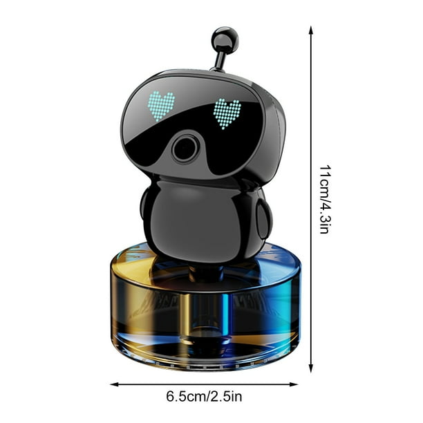 Humidificador de aire para dormitorio, escritorio, aromaterapia, montado en vehículo, luz colorida, reposición de agua, 50 ml