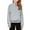 Gray, variant on Teyfeniy Half Zipper Hoodies for Boy and Girls Solid Color Sweatshirts with Pocket Long Sleeve Cuff with Thumb Holes for Casual Athletic Fall Winter Pullover Tops