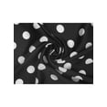 thumbnail image 3 of INSPIRE CHIC Women's 50cm Square Scarf Vintage Retro Polka Dots Head Neck Scarves Neckerchief Black Big Dot 19.69*19.69 inch, 3 of 5