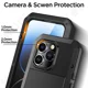 thumbnail image 4 of Funda protectora resistente de 360 ​​grados Doom Armor, de metal, impermeable y a prueba de golpes - iPhone 14 Plus, Plateada, 4 of 5