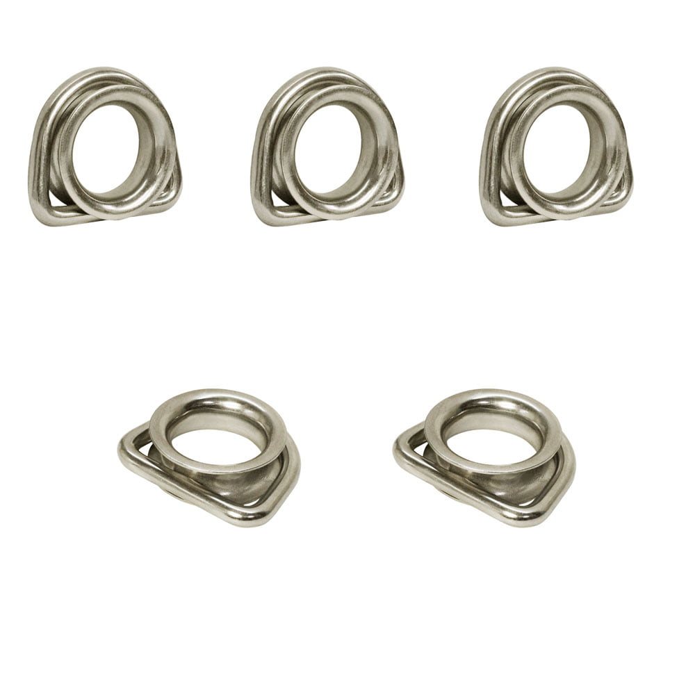 1/4" 5pc Set Stainless Steel T316 Welded Round Rings 