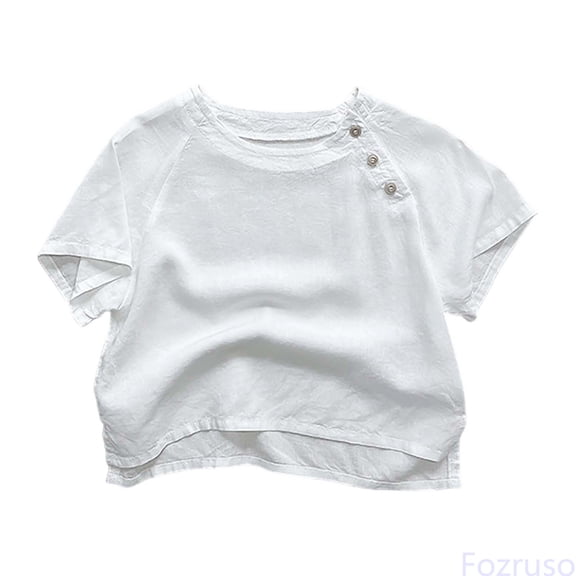 Fozruso Short Sleeve T-Shirts for Boys, Casual Breathable Comfort Summer Tee with Classic Design