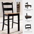 thumbnail image 4 of Signature Design by Ashley Bristel Brown & Black Barstool - Set of 2, 4 of 6