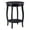 Black, variant on Pemberly Row Round Contemporary Wood End Table with Shelf in Black