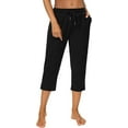 thumbnail image 5 of WQD Women’s Capri Sweatpants Yoga Pants Loose Workout Joggers High Waist Drawstring Flare Leggings Lounge Pajama Capris Pants with Pockets for Summer (Available in Plus Size), 5 of 6