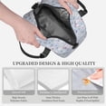 thumbnail image 4 of Goofa Blue Butterfly Pattern Lunch Bag ,Insulated Lunch Box, Small Leakproof Cooler Food Lunch Containers Reusable High Capacity Lunch Tote Bags, 4 of 8
