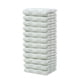 thumbnail image 2 of Paquete de 12 toallitas a cuadros verdes, 35 x 35 cm, reutilizables, absorbentes, para piel sensible. Toalla de microfibra suave de secado rápido para limpieza facial., 2 of 7