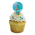 thumbnail image 5 of Christmas Gumby Leaning Against Candy Cane Cupcake Picks Toppers Decoration Set of 6, 5 of 7
