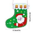 thumbnail image 3 of Christmas Felt Crafts Christmas Stocking Kit Xmas Stockings with Snowman Santa Ornament Christmas Stocking Holiday Decorations for Home Party, 3 of 6