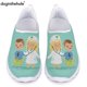 thumbnail image 1 of Doginthehole - Zapatos informales con dibujos animados de médicos para mujer, zapatos planos de malla transpirables para niños y estudiantes de escuela, mocasines ligeros para cosplay, 1 of 5