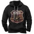 thumbnail image 3 of Sudadera con capucha vintage Route 66 con estampado 3D, sudaderas con capucha de moda para hombres y mujeres, sudaderas, abrigos para niños, sudaderas para mujeres, ropa para hombres, chándales, 3 of 5