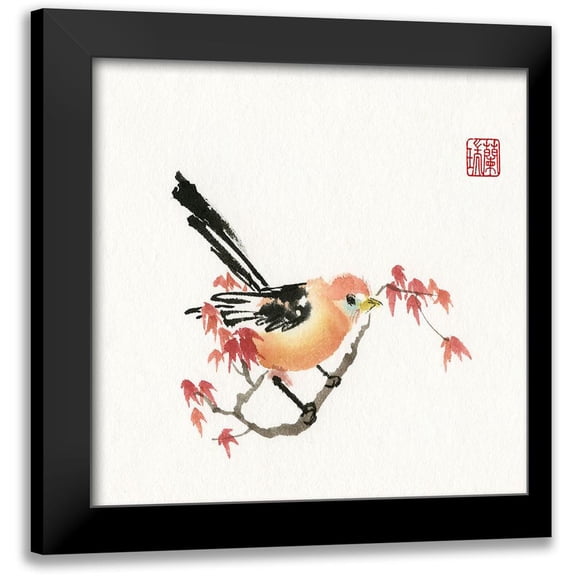 Rae, Nan 12x12 Black Modern Framed Museum Art Print Titled - Just A Bird