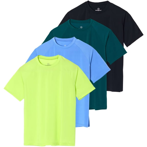 4 Pack: Women's UPF Short Sleeved Active Rashguard & UV Sun Protection Swimsuit Bathing Suit Top (Availabe In Plus Size)