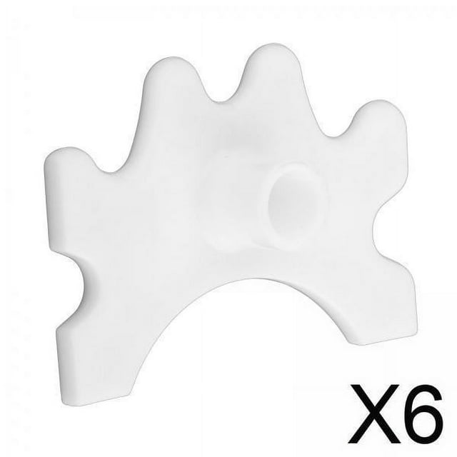 DYNWAVECA 6xBilliard Tête de Pont de Queue Remplacement Support de Poteau pour Équipement de Jeux Maison Blanc