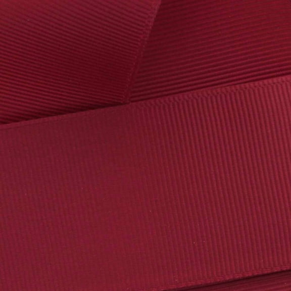 7/8" Grosgrain Ribbon Solid 260 Scarlet 5yd