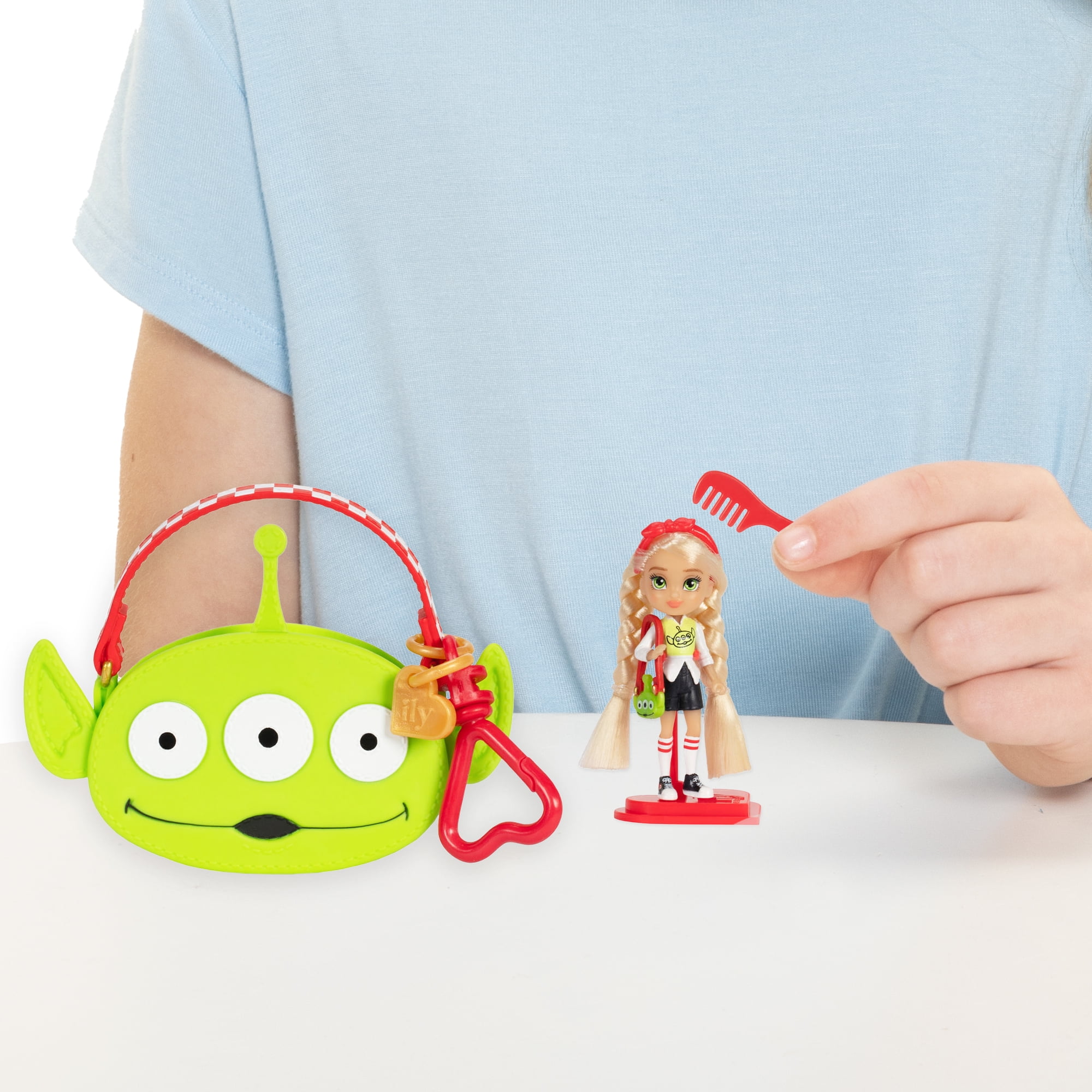 Disney Ily Tote-ILY-Teenies 2.25 inch Tall Aliens/Toy Story Inspired Doll with Matching Purse For Child Ages 6+