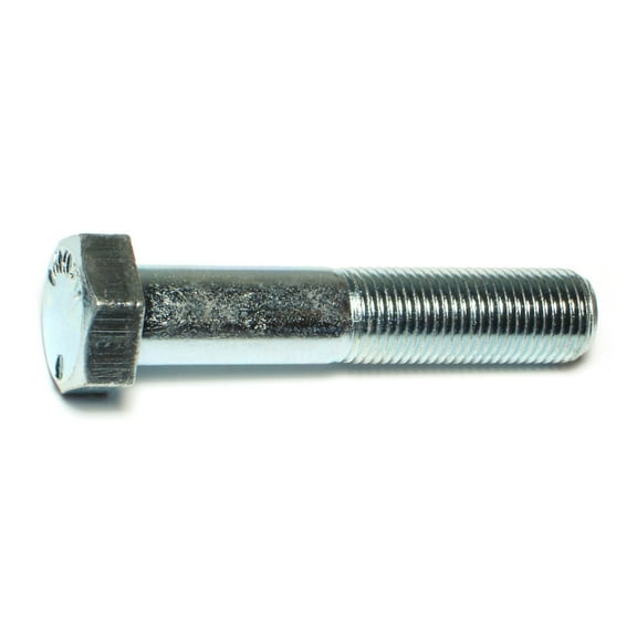 1/2"-20 x 2-1/2" Zinc Plated Grade 5 Steel Fine Thread Hex Cap Screws CSHS5-510