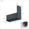 thumbnail image 2 of Gancho para toalla de baño, acero inoxidable SUS304, estilo cuadrado, negro, 2 uds., 2 of 5