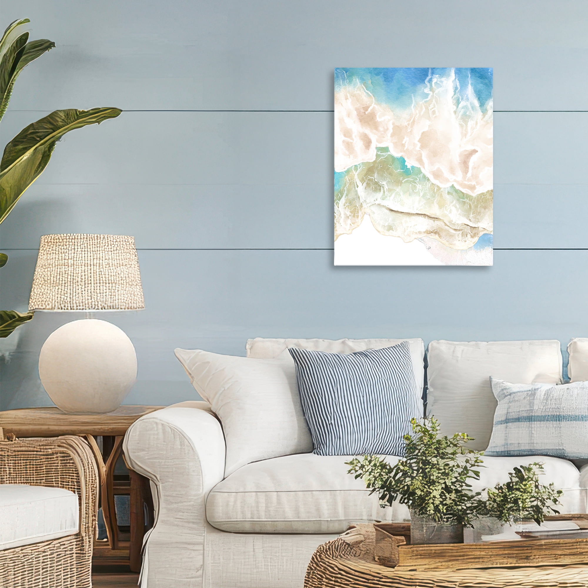 Stupell Industries Washed Away Tide Abstract Canvas Wall Art, design by Jesse Keith