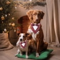 thumbnail image 3 of Pañuelo de esmoquin navideño para perros ADOGGYGO, pajarita a cuadros roja S, 3 of 5
