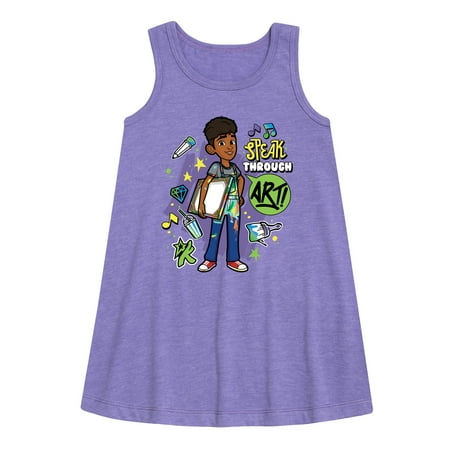 

Karma s World - Speak Through Art - Winston - Toddler & Youth Girls A-line Dress