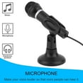 thumbnail image 3 of OUTAD Computer Notebook Desktop Microphone KTV-307 Wire Karaoke Handheld Microphone 3.5mm Mic With Base For Singing Recording, 3 of 7