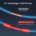 thumbnail image 2 of Eigraketly 530 Uds Ratio 2:1 tubo termorretráctil envoltura de manguito Cable alambre 5 colores 8 tamaños Herramientas eléctricas, 2 of 6