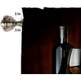 thumbnail image 5 of Wine Valance Curtain, Vintage Barrel Red Wine on Table Glasses Wine Grapes Windows Curtain Valance for Kitchen Dining Room Canteens Home Decor, One Panel 54x18in, 5 of 6