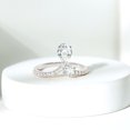 thumbnail image 4 of Rosec Jewels Lab Created Diamond Engagement Ring - Designer V Shape Ring - Authentically Ef-Vs Quality Certified, 18K White Gold, US 10.00, 4 of 9